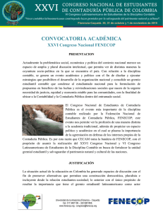 Convocatoria académica XXVI CNECP y VI