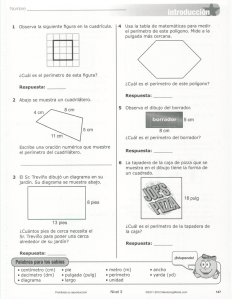 ¿Cuál es el perímetro de esta ﬁgura?