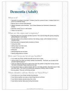 Dementia (Adult)