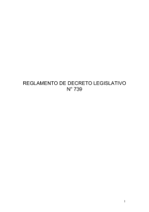 Reglamento de D.Leg. 739 últimos acuerdos de la Asamblea y