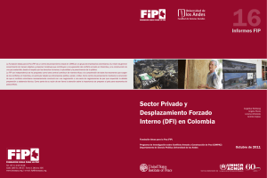Sector privado y Desplazamiento Forzado Interno (DFI) en Colombia