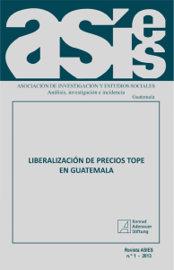 La liberalización de precios tope Capítulo III