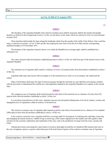 Printing - LAW OF THE SEA (National legislation) © DOALOS/OLA