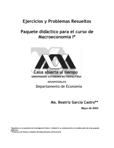 Ejercicios Macro I_2003_BGC - Facultad de Ciencias Económicas