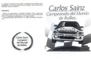Carlos Sainz (instrucciones)