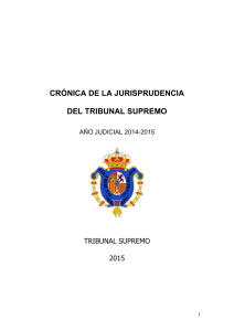 crónica de la jurisprudencia del tribunal supremo