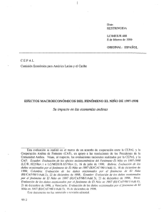 Efectos macroeconómicos del fenómeno El Niño de 1997