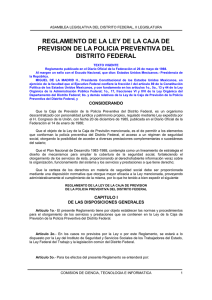 Reglamento de la Ley de la Caja de Previsión de la