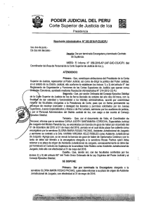 Page 1 cegua º CE. PERg, PODER JUDICIAL DEL PERU El Corte