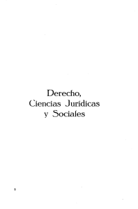Derecho, Ciencias Jurídicas y Sociales
