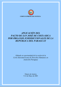 Aplicación de Pacto de San José de Costa Rica por órganos