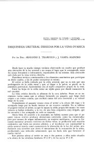 DISQUINESIA URETERAL DERECHA POR LA VENA OVÁRICA