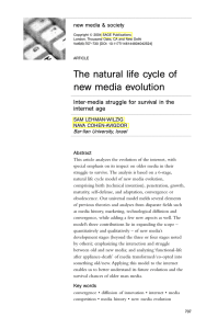 (2004). The Natural Life Cycle of New Media Evolution