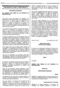 Page 1 32.072 - PRESIDENCIA DE LA REPUBLICA EXPOSICION