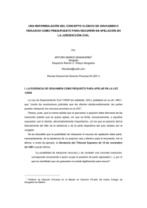 una reformulación del concepto clásico de gravamen o perjuicio