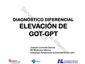 elevación de got-gpt - Servicio de Medicina Interna del Hospital de