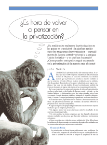 ¿Es hora de volver a pensar en la privatización?