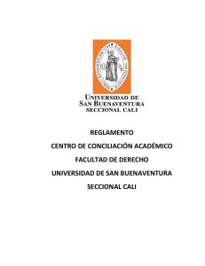 reglamento centro de conciliación académico facultad de derecho