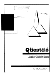 Quaderns d`Estadística, Sistemes