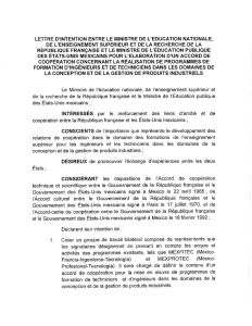 Carta de Intención entre el Secretario de