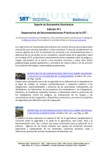Edición Nº2 - Repertorios de Recomendaciones Prácticas de la OIT -