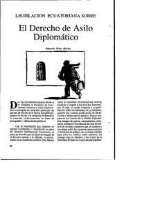 legislación ecuatoriana sobre el derecho de asilo diplomático