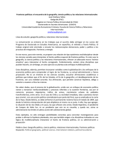 Fronteras políticas - Universidad de Chile