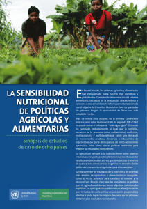lasensibilidad nutricional de políticas agrícolas y