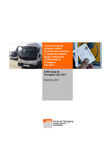 Informe anual del transport públic 2011