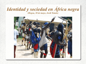 Identidad y sociedad en África negra