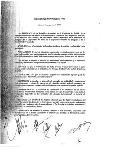 Tratado de Montevideo 1980 - Asamblea Nacional de Nicaragua