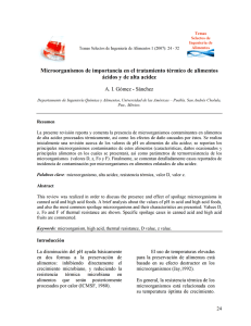 Microorganismos de importancia en el tratamiento térmico