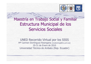 Estructura Municipal de los Servicios Sociales - E