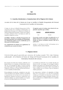 INFORMACIÓN 7.1. Acuerdos, Resoluciones y Comunicaciones de