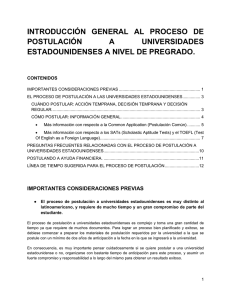 introducción general al proceso de postulación a universidades