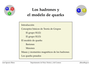 Los hadrones y el modelo de quarks