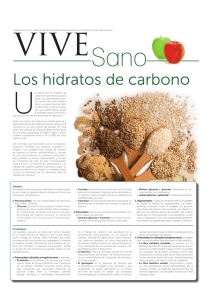 Los hidratos de carbono - Instituto Tomás Pascual Sanz