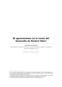El egocentrismo en la teoría del desarrollo de Norbert Elias1