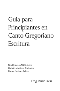 Guia para Principiantes en Canto Gregoriano