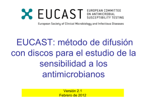 EUCAST - Método de difusión con discos para el estudio