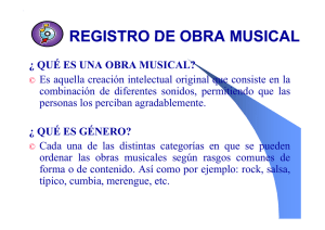 REGISTRO DE OBRA MUSICAL