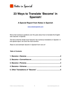 23 Ways to Translate Become in Spanish