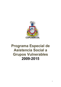 Programa Especial de Asistencia Social a Grupos Vulnerables del