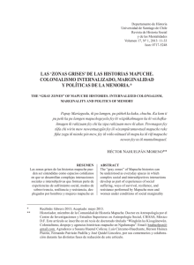 las `zonas grises` de las historias mapuche. colonialismo