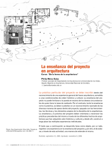 La enseñanza del proyecto en arquitectura - dearq