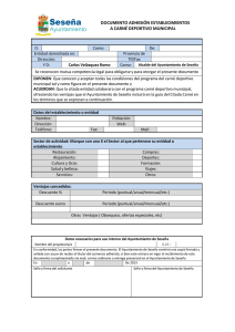 documento de adhesión - Ayuntamiento de Seseña