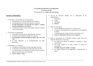 PREGUNTAS VII OLIMPIADA REGIONAL DE BIOLOGÍA
