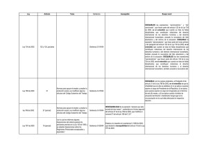 Ley Artículo Tema Sentencia Inexequible Exequi cond Ley 734 de