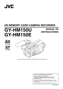 Manual de Instrucciones camara JVC GY-HM150e