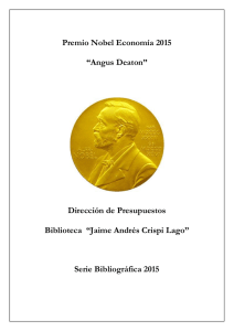 Premio Nobel Economía “Angus Deaton”